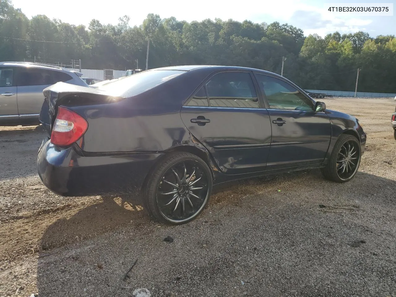 4T1BE32K03U670375 2003 Toyota Camry Le