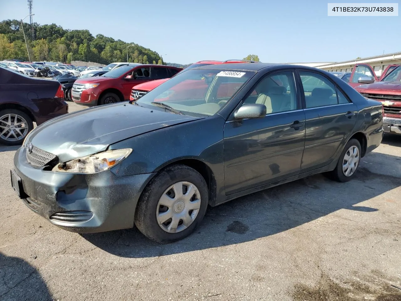 4T1BE32K73U743838 2003 Toyota Camry Le