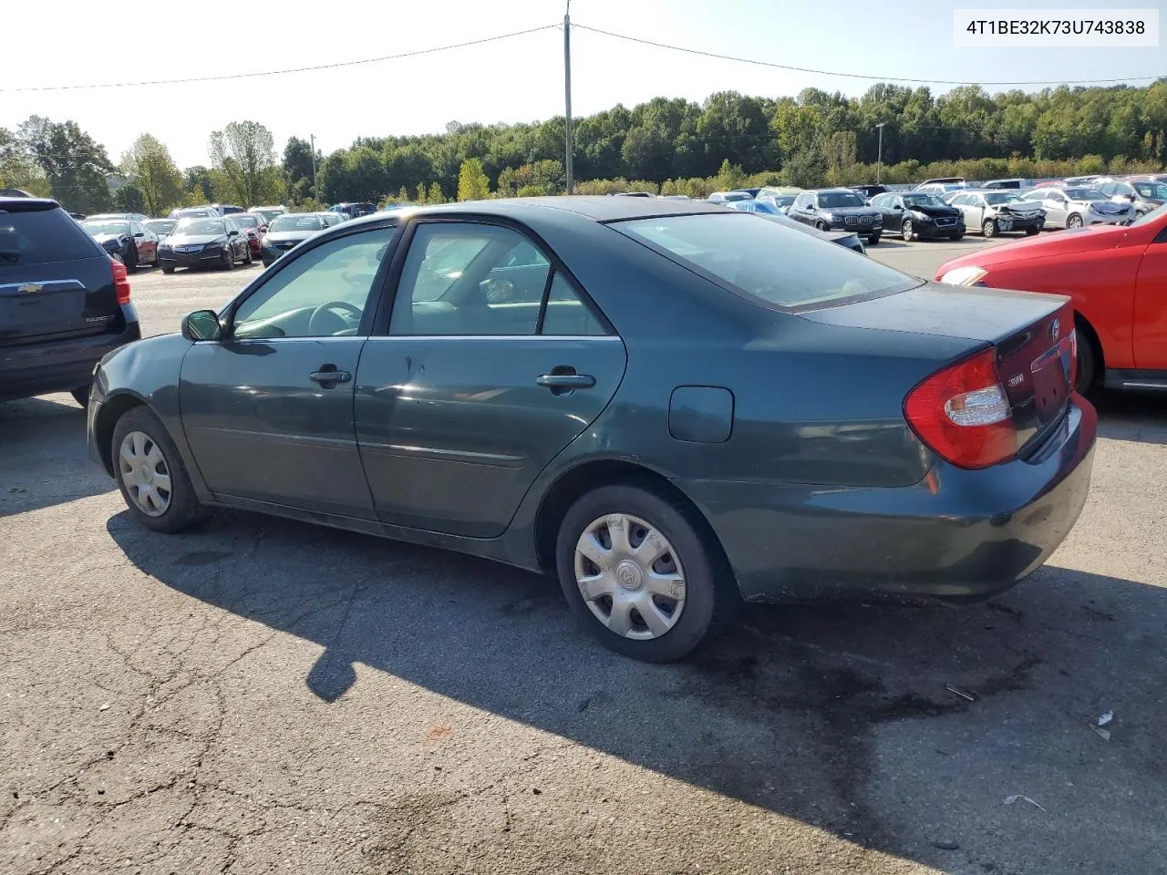 4T1BE32K73U743838 2003 Toyota Camry Le