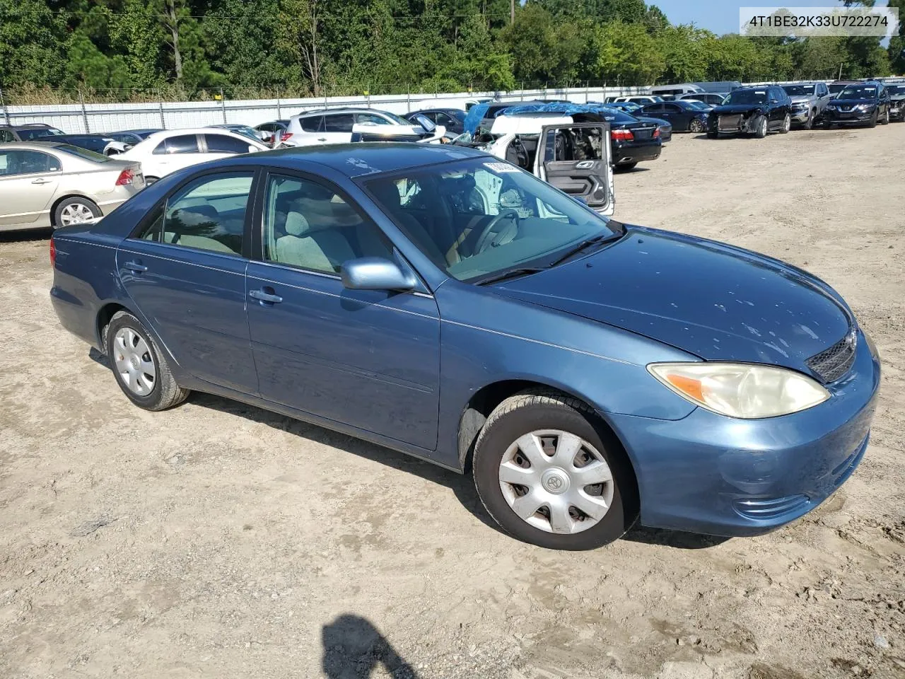 4T1BE32K33U722274 2003 Toyota Camry Le