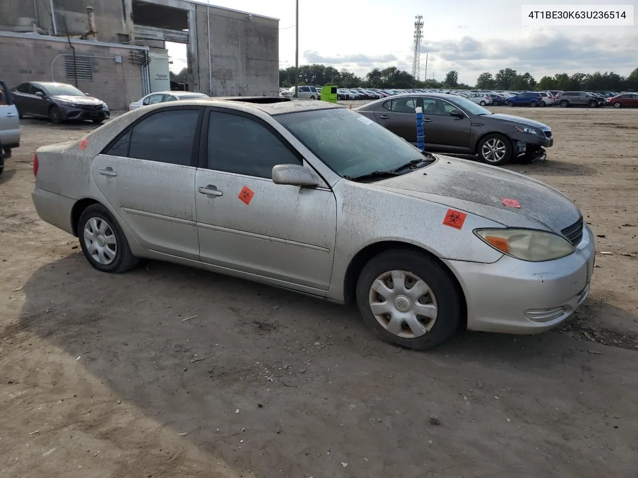 4T1BE30K63U236514 2003 Toyota Camry Le