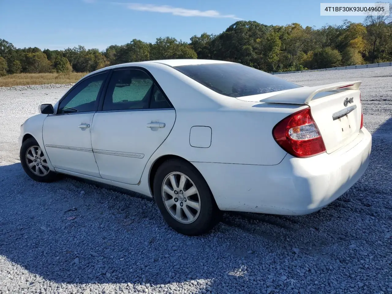 4T1BF30K93U049605 2003 Toyota Camry Le