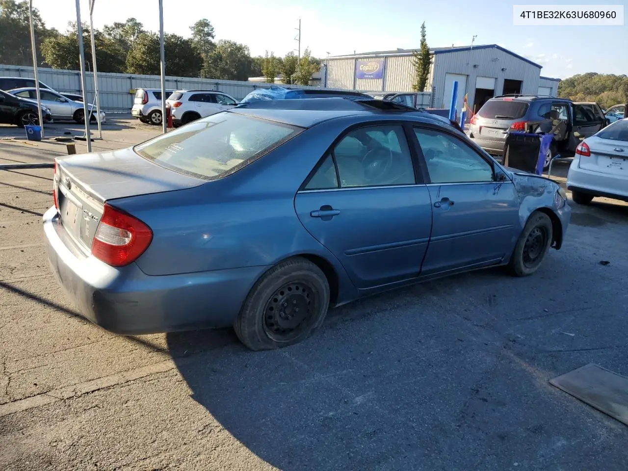 4T1BE32K63U680960 2003 Toyota Camry Le