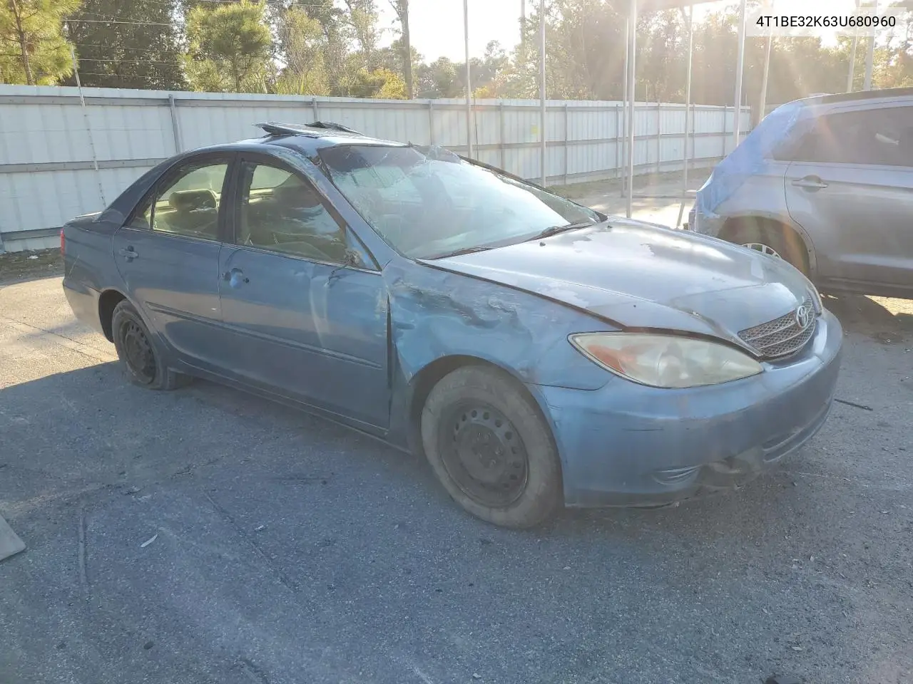 4T1BE32K63U680960 2003 Toyota Camry Le