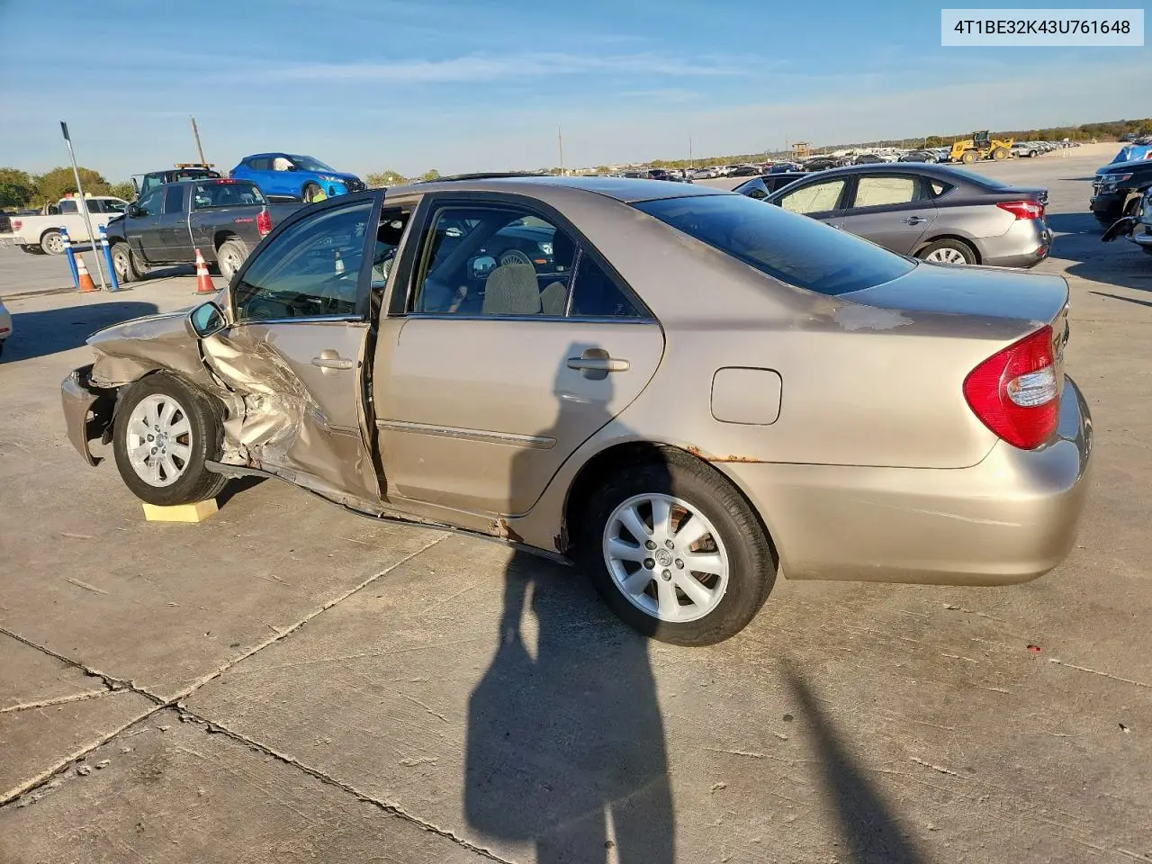 4T1BE32K43U761648 2003 Toyota Camry Le