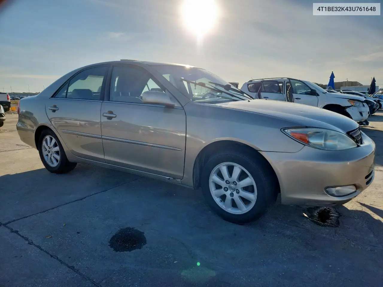 4T1BE32K43U761648 2003 Toyota Camry Le