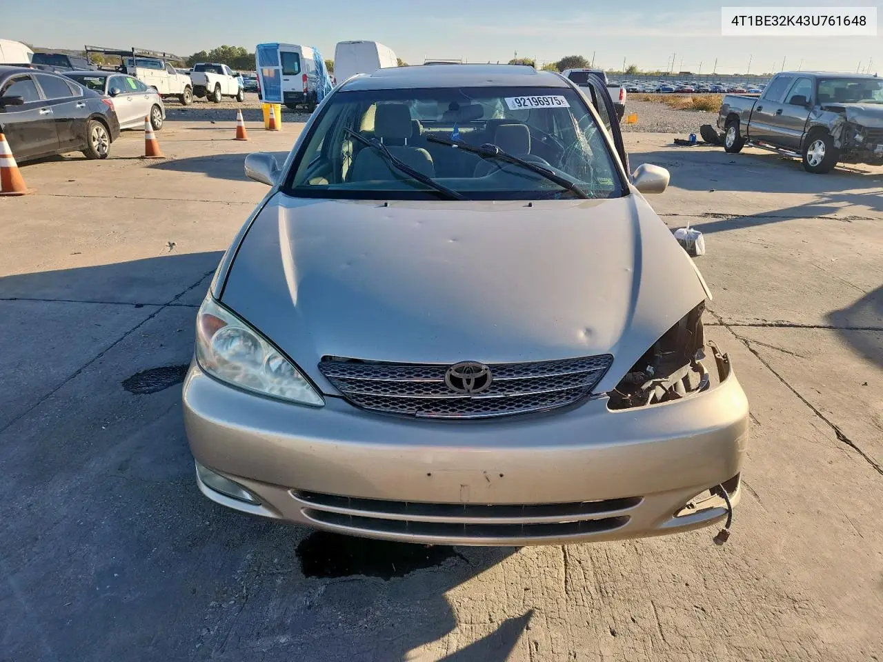 4T1BE32K43U761648 2003 Toyota Camry Le