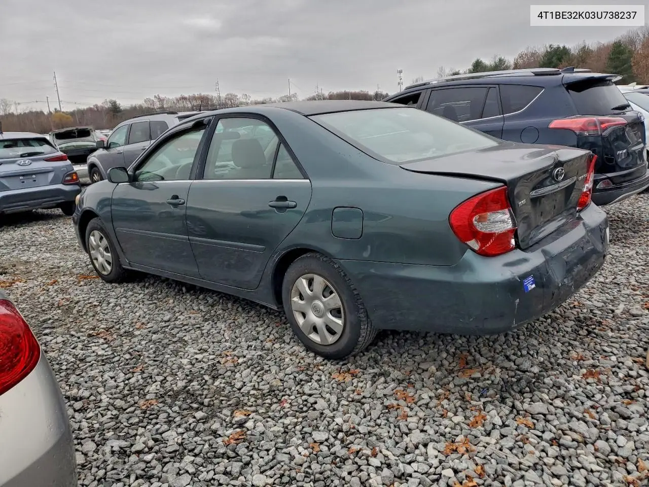 4T1BE32K03U738237 2003 Toyota Camry Le