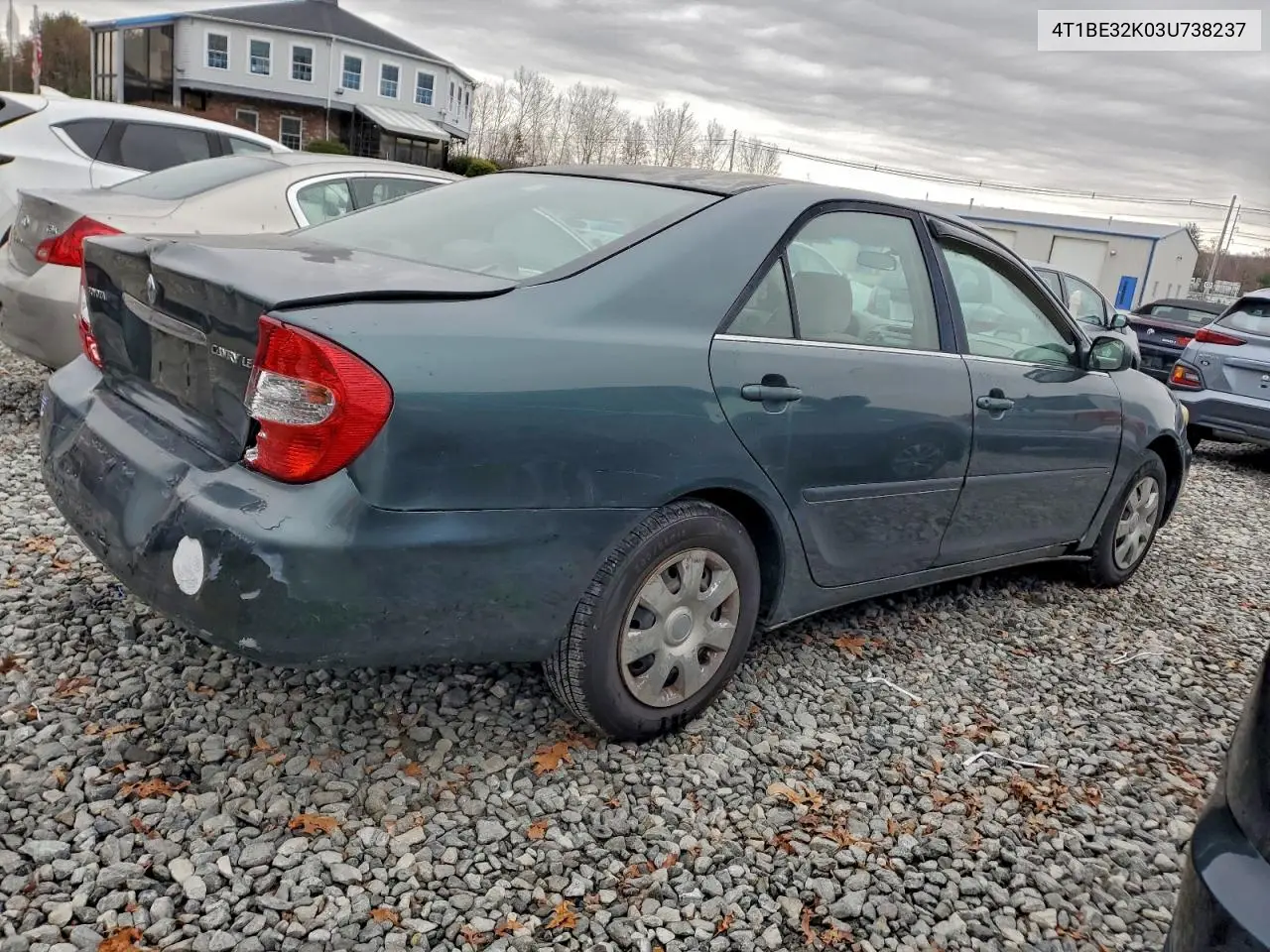 4T1BE32K03U738237 2003 Toyota Camry Le