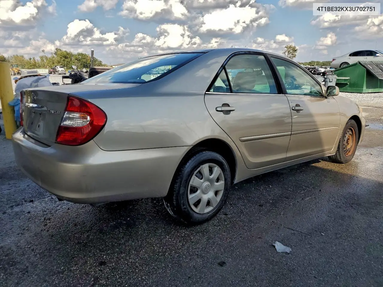4T1BE32KX3U702751 2003 Toyota Camry Le