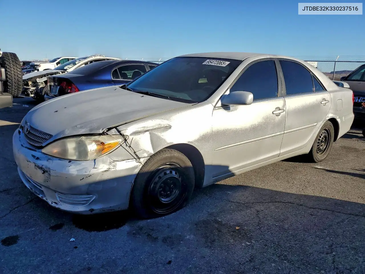 JTDBE32K330237516 2003 Toyota Camry Le
