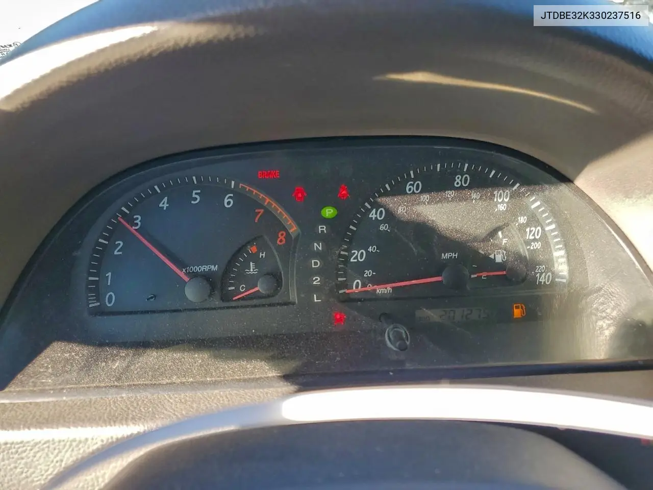 JTDBE32K330237516 2003 Toyota Camry Le