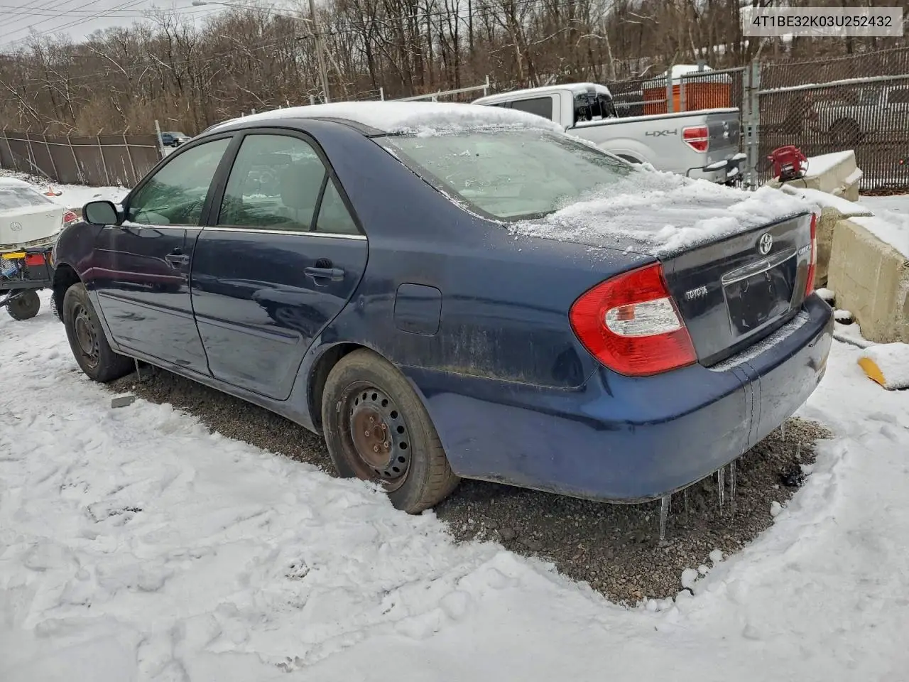 4T1BE32K03U252432 2003 Toyota Camry Le