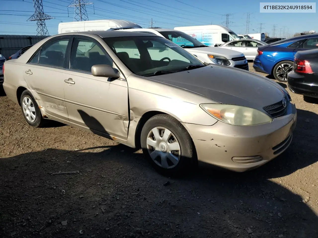 4T1BE32K24U918594 2004 Toyota Camry Le