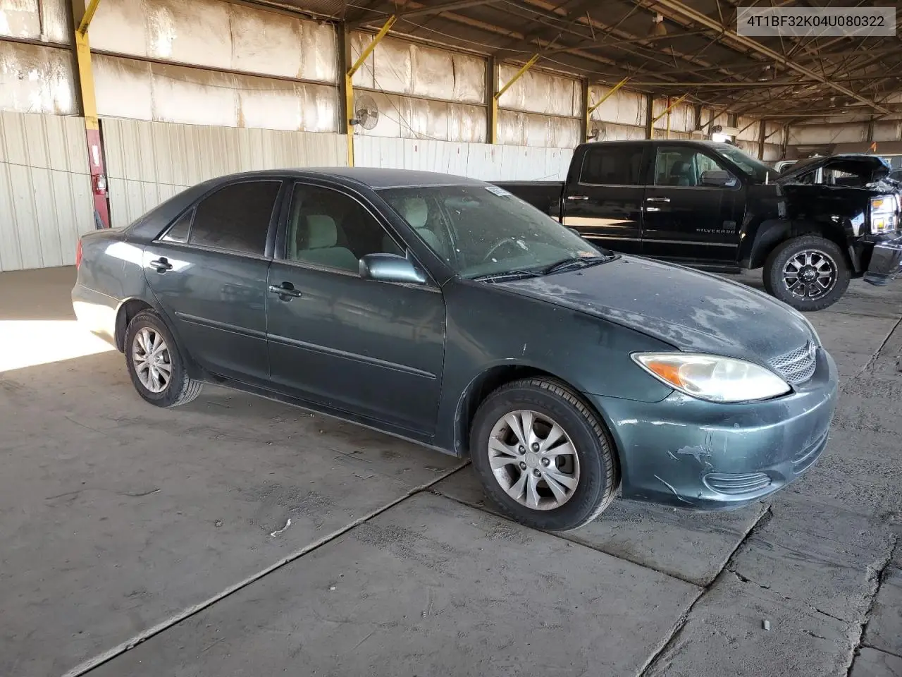 4T1BF32K04U080322 2004 Toyota Camry Le