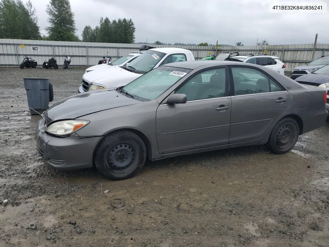 4T1BE32K84U836241 2004 Toyota Camry Le