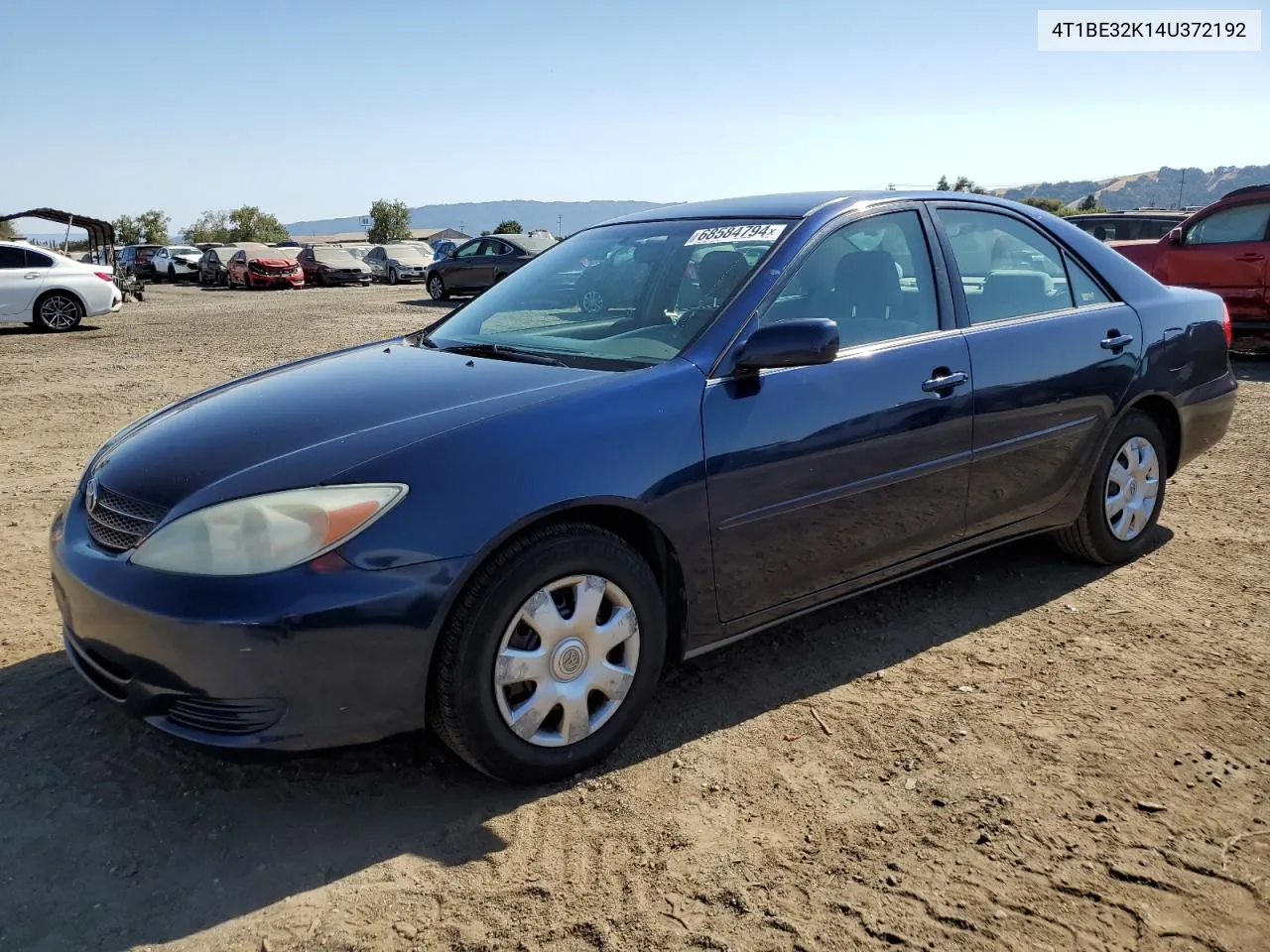 4T1BE32K14U372192 2004 Toyota Camry Le