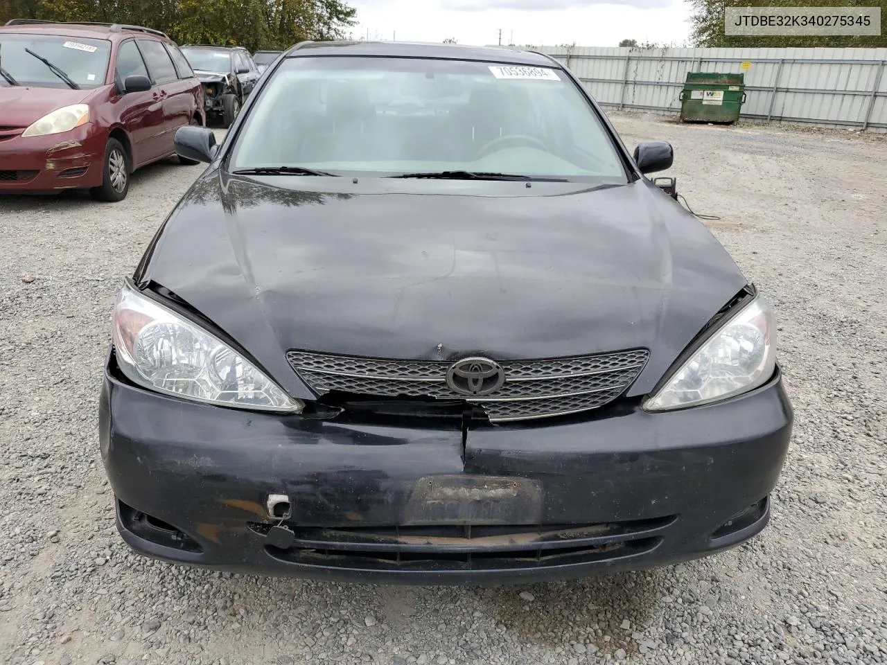 JTDBE32K340275345 2004 Toyota Camry Le