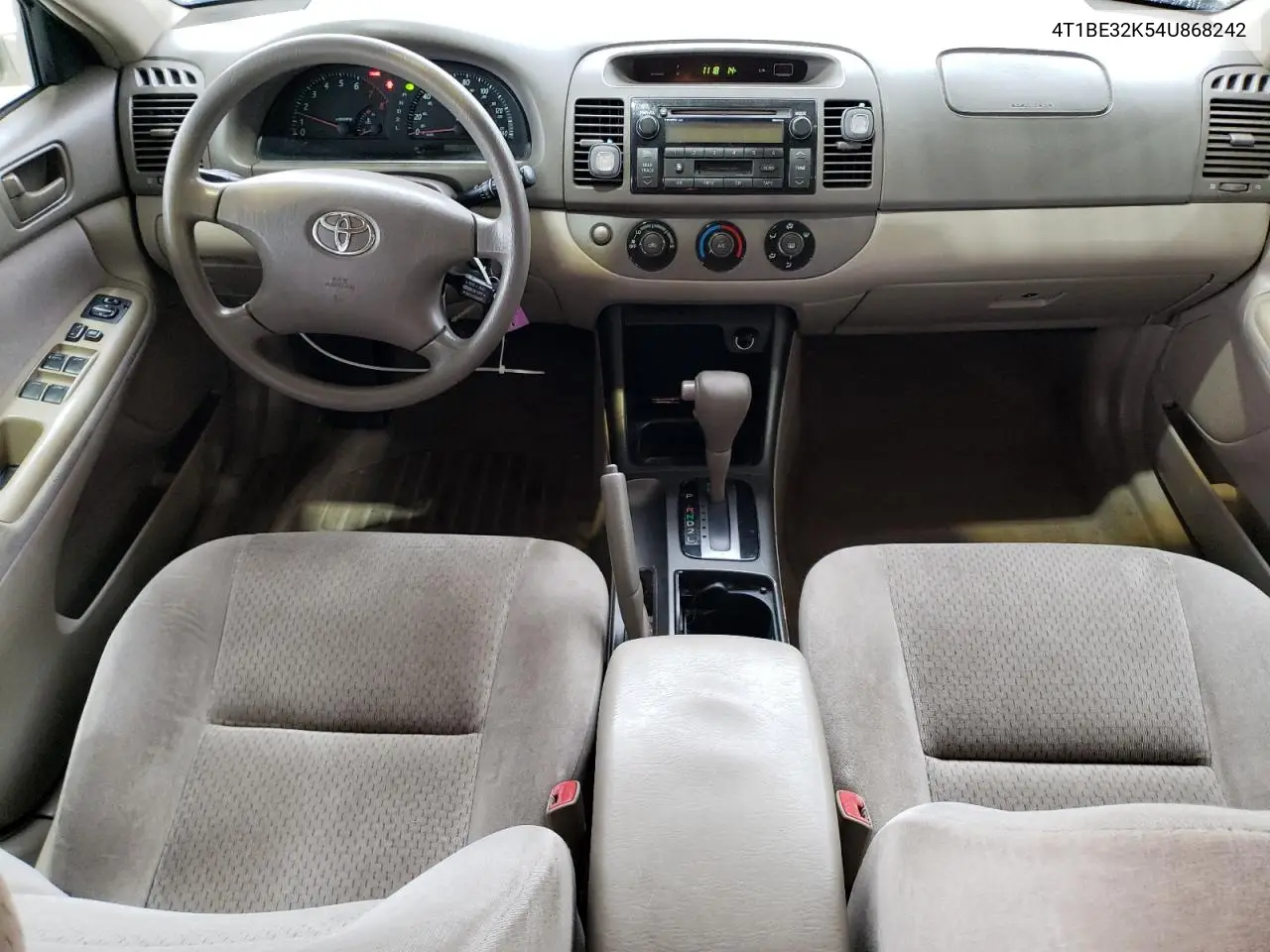 4T1BE32K54U868242 2004 Toyota Camry Le