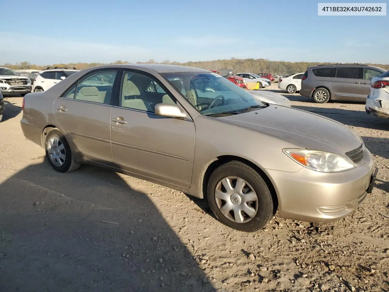 4T1BE32K43U742632 2003 Toyota Camry Le