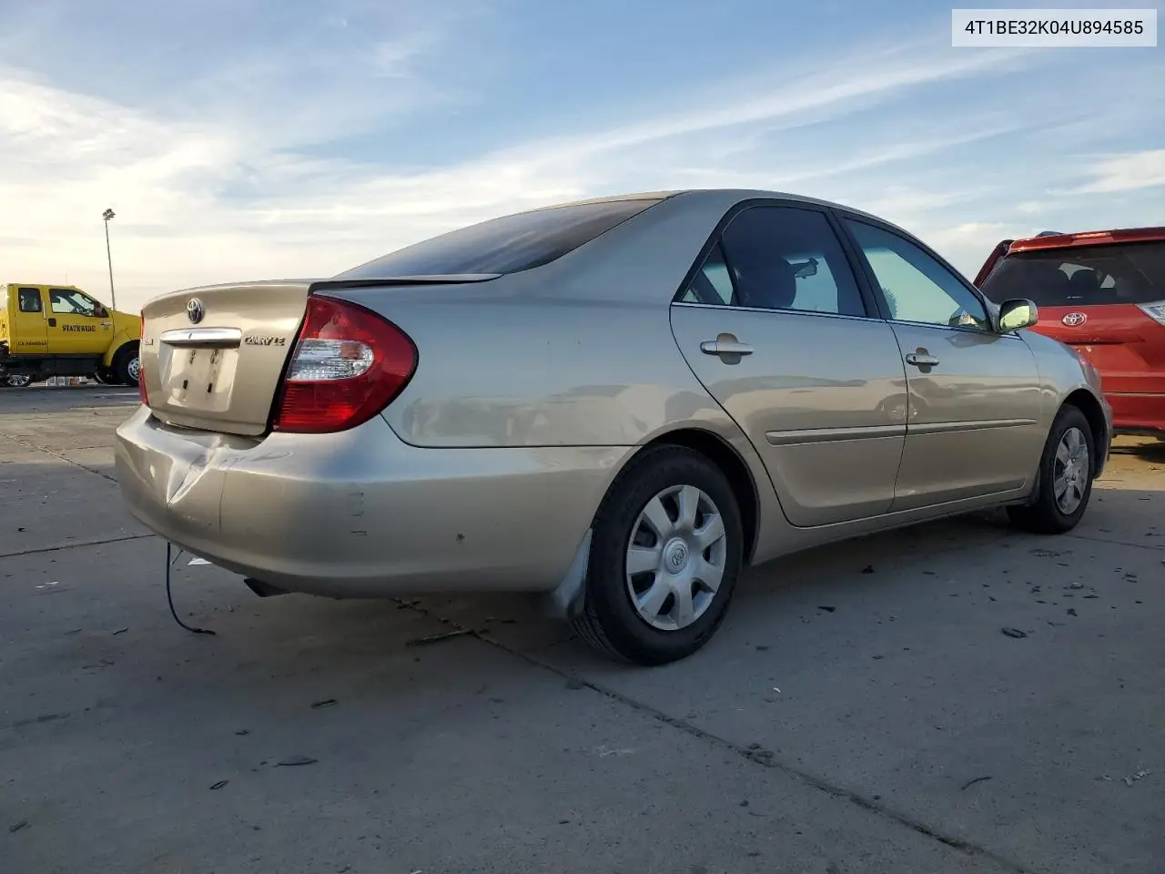 4T1BE32K04U894585 2004 Toyota Camry Le