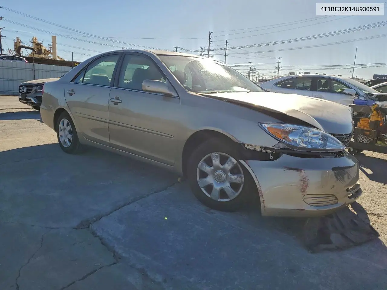 4T1BE32K14U930591 2004 Toyota Camry Le