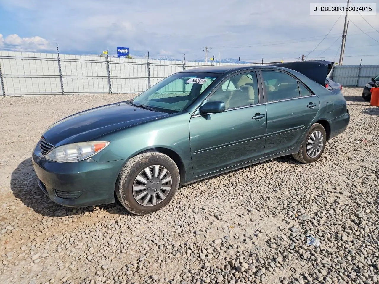 JTDBE30K153034015 2005 Toyota Camry Le