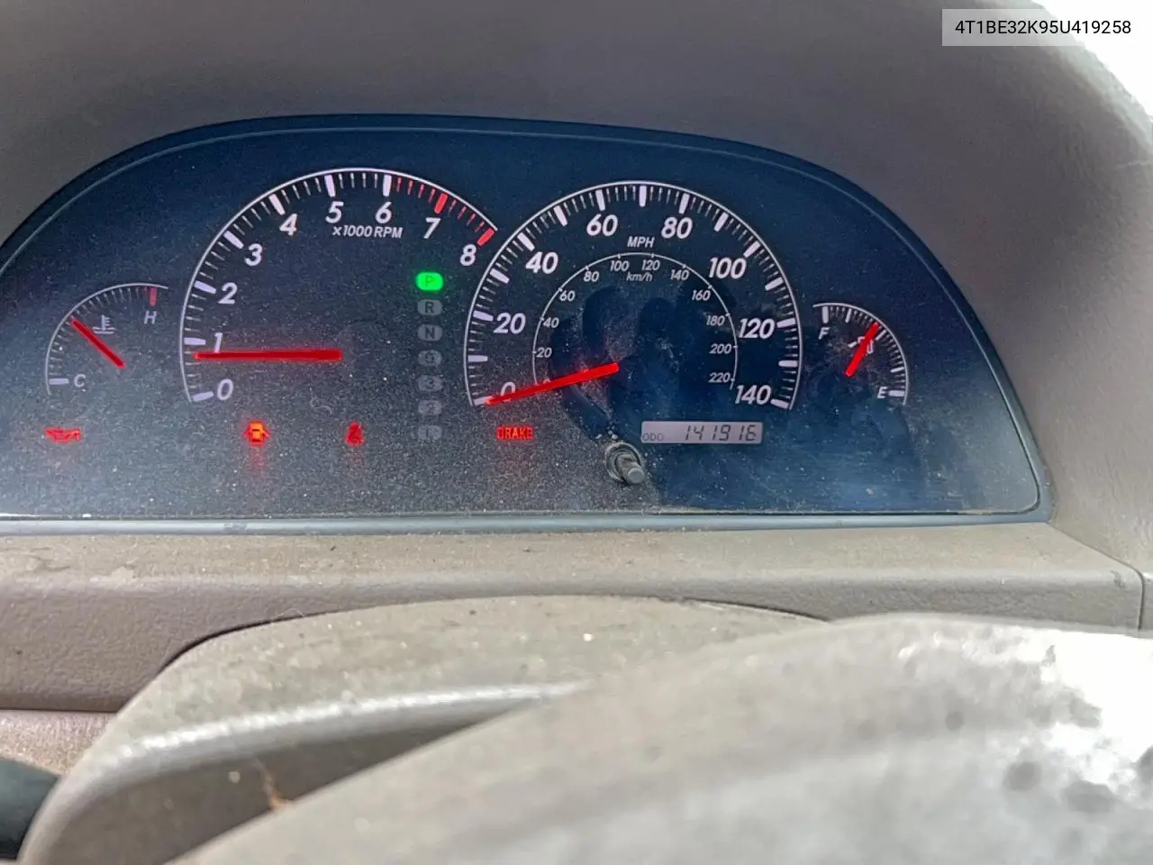 4T1BE32K95U419258 2005 Toyota Camry Le