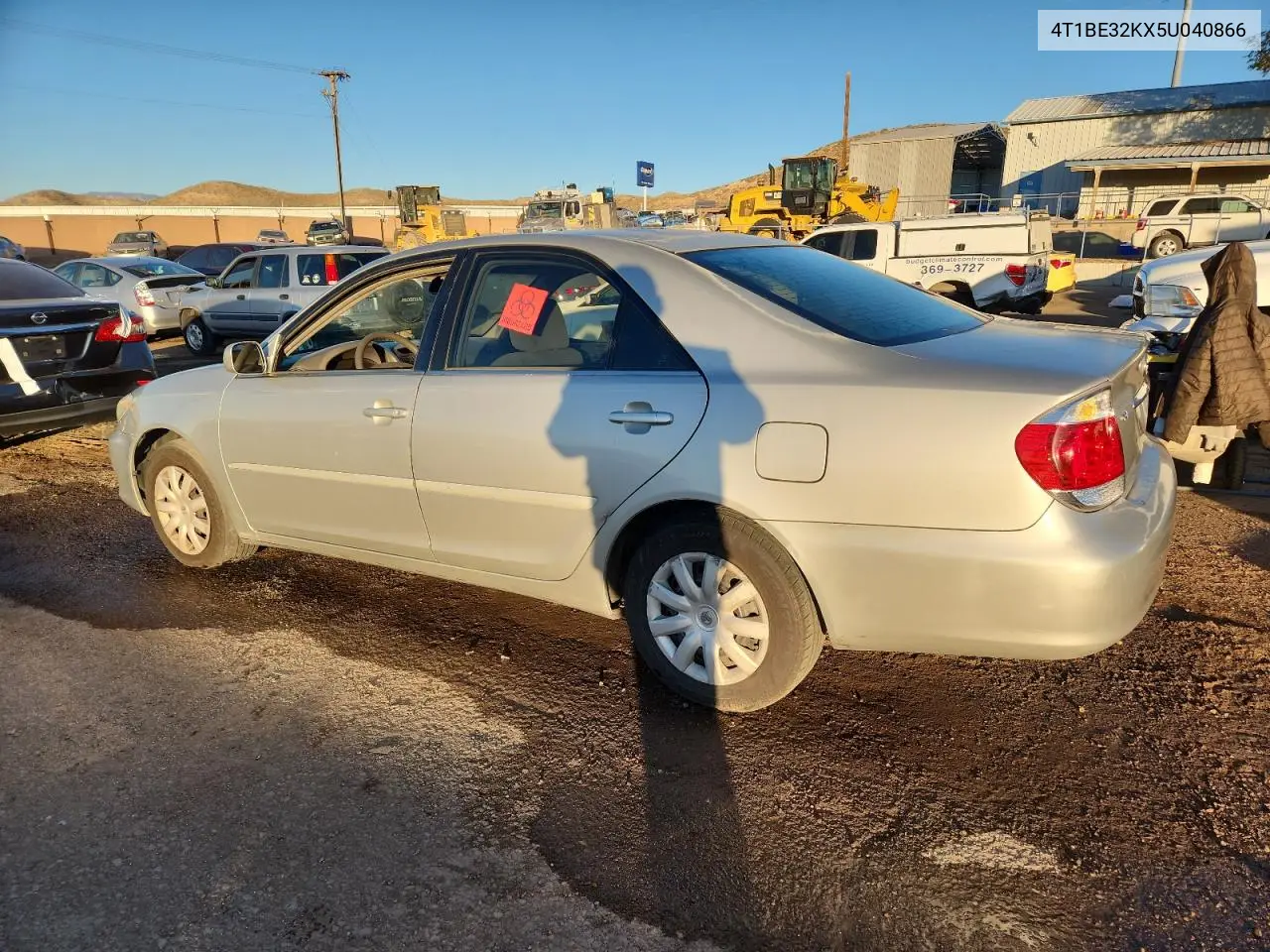 4T1BE32KX5U040866 2005 Toyota Camry Le