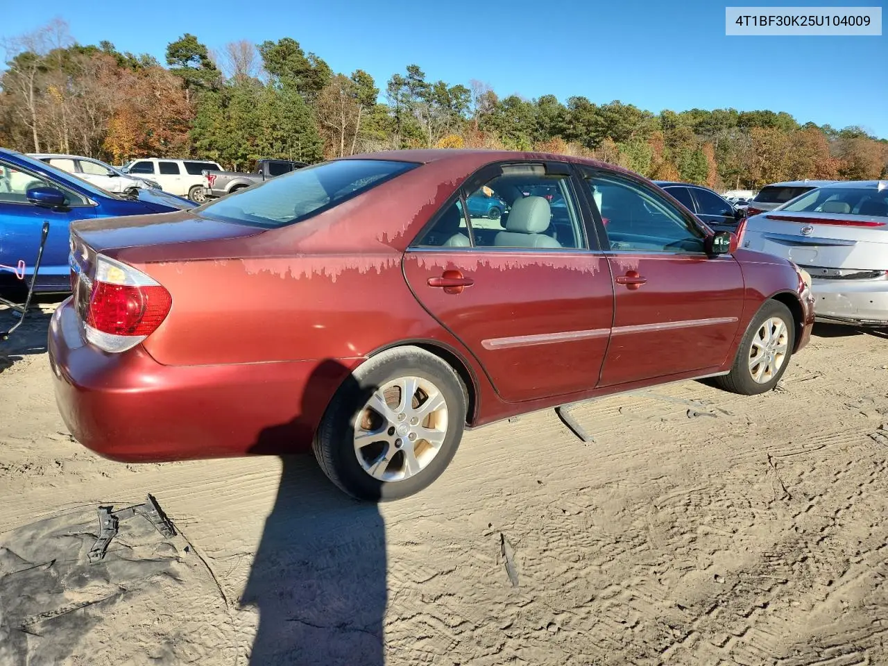 4T1BF30K25U104009 2005 Toyota Camry Le