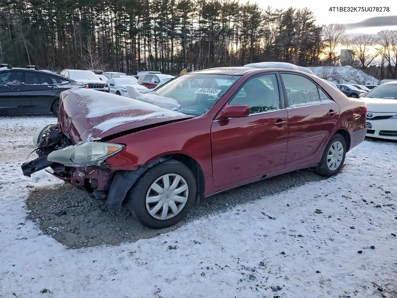 4T1BE32K75U078278 2005 Toyota Camry Le