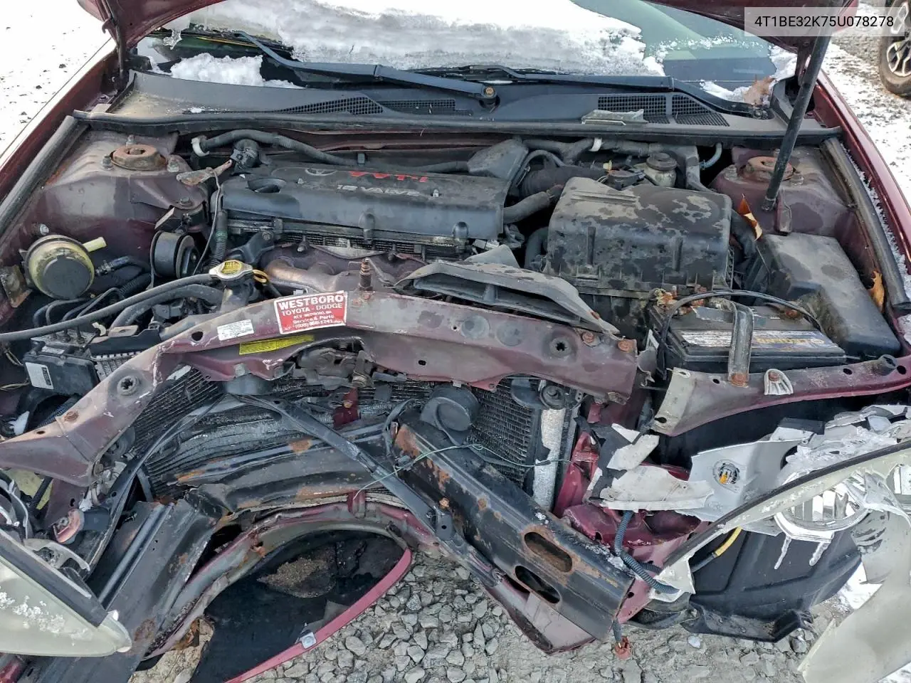 4T1BE32K75U078278 2005 Toyota Camry Le