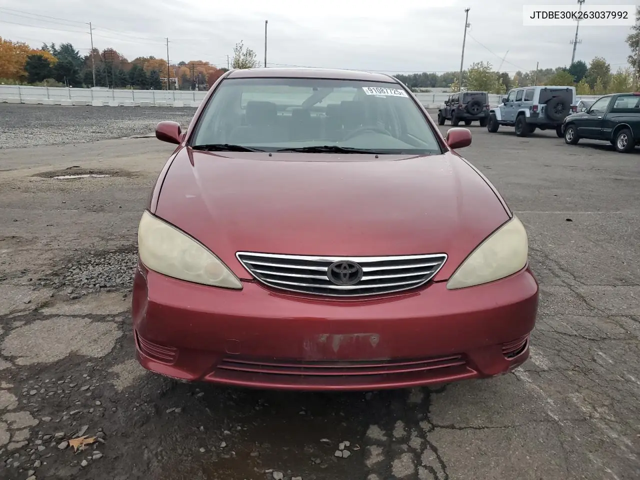 JTDBE30K263037992 2006 Toyota Camry Le