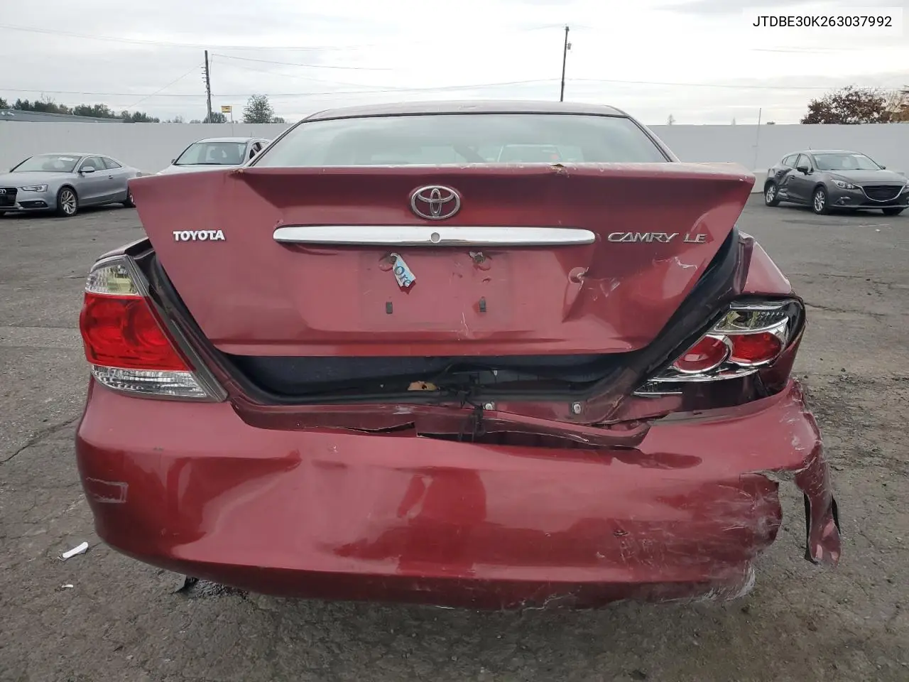 JTDBE30K263037992 2006 Toyota Camry Le