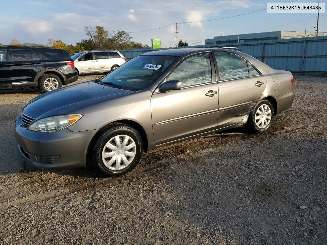 4T1BE32K16U648485 2006 Toyota Camry Le
