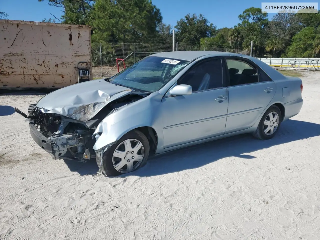 4T1BE32K96U722669 2006 Toyota Camry Le
