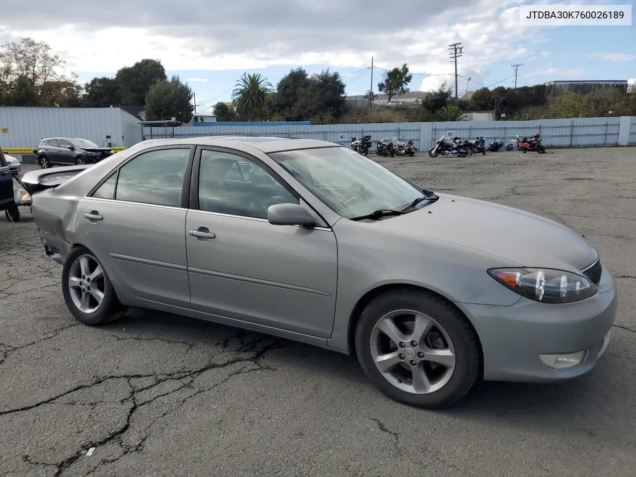 JTDBA30K760026189 2006 Toyota Camry Se