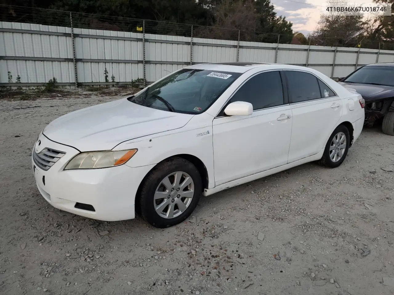 4T1BB46K67U018746 2007 Toyota Camry Hybrid
