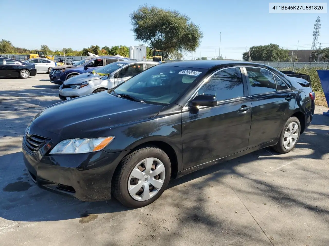 4T1BE46K27U581820 2007 Toyota Camry Le