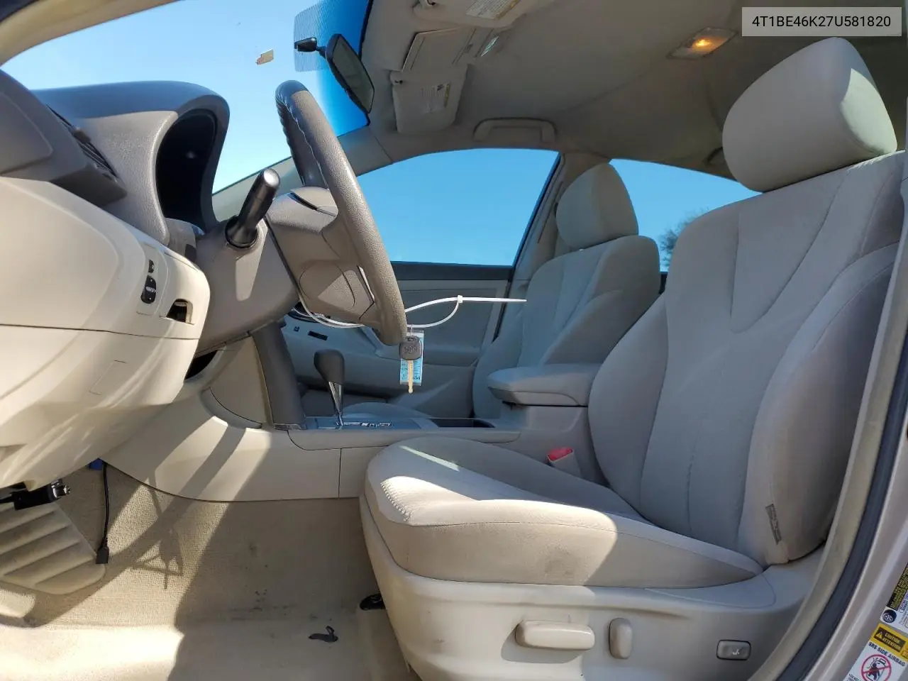4T1BE46K27U581820 2007 Toyota Camry Le