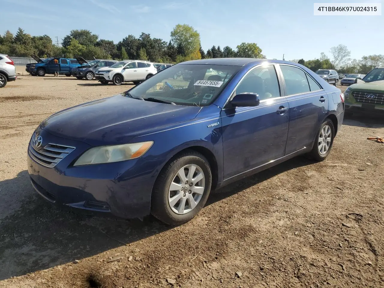 4T1BB46K97U024315 2007 Toyota Camry Hybrid