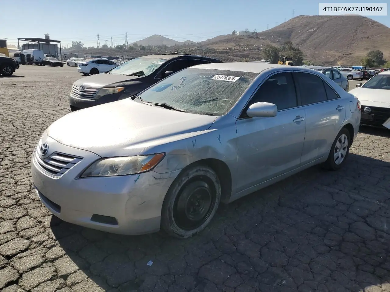 4T1BE46K77U190467 2007 Toyota Camry Ce