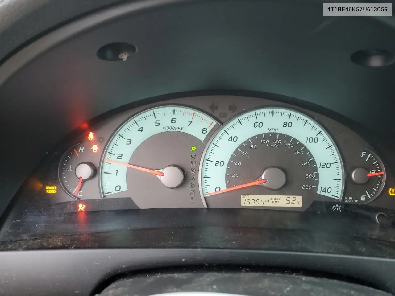 4T1BE46K57U613059 2007 Toyota Camry Ce