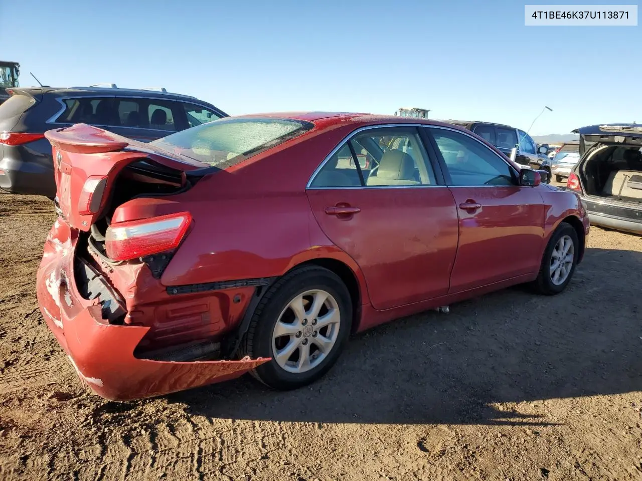 4T1BE46K37U113871 2007 Toyota Camry Ce