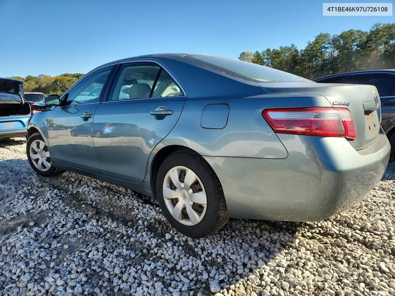 4T1BE46K97U726108 2007 Toyota Camry Ce