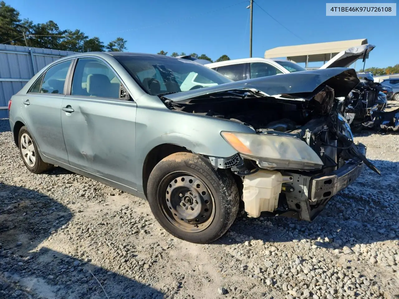 4T1BE46K97U726108 2007 Toyota Camry Ce