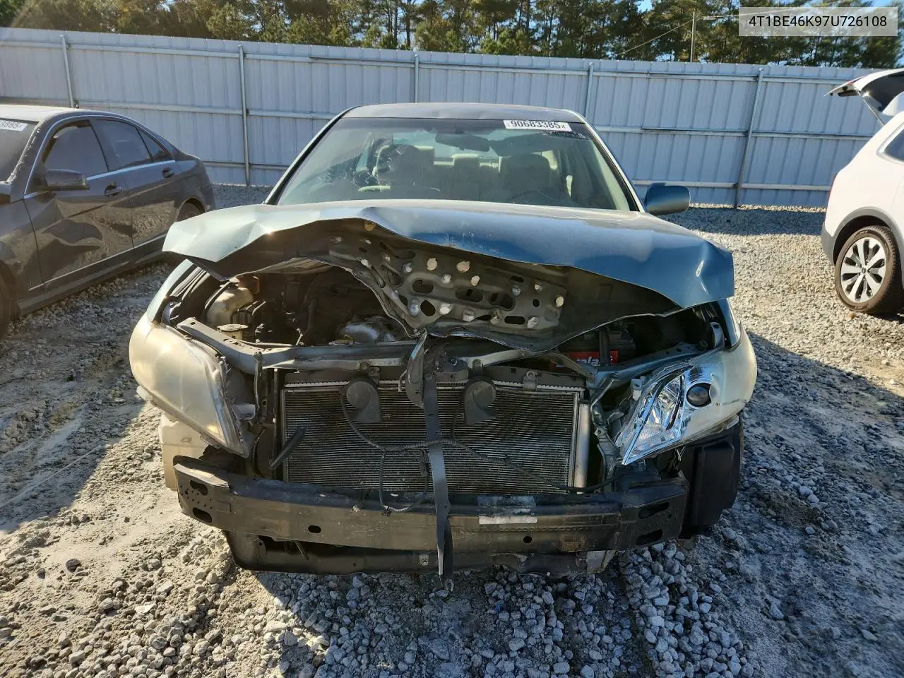 4T1BE46K97U726108 2007 Toyota Camry Ce