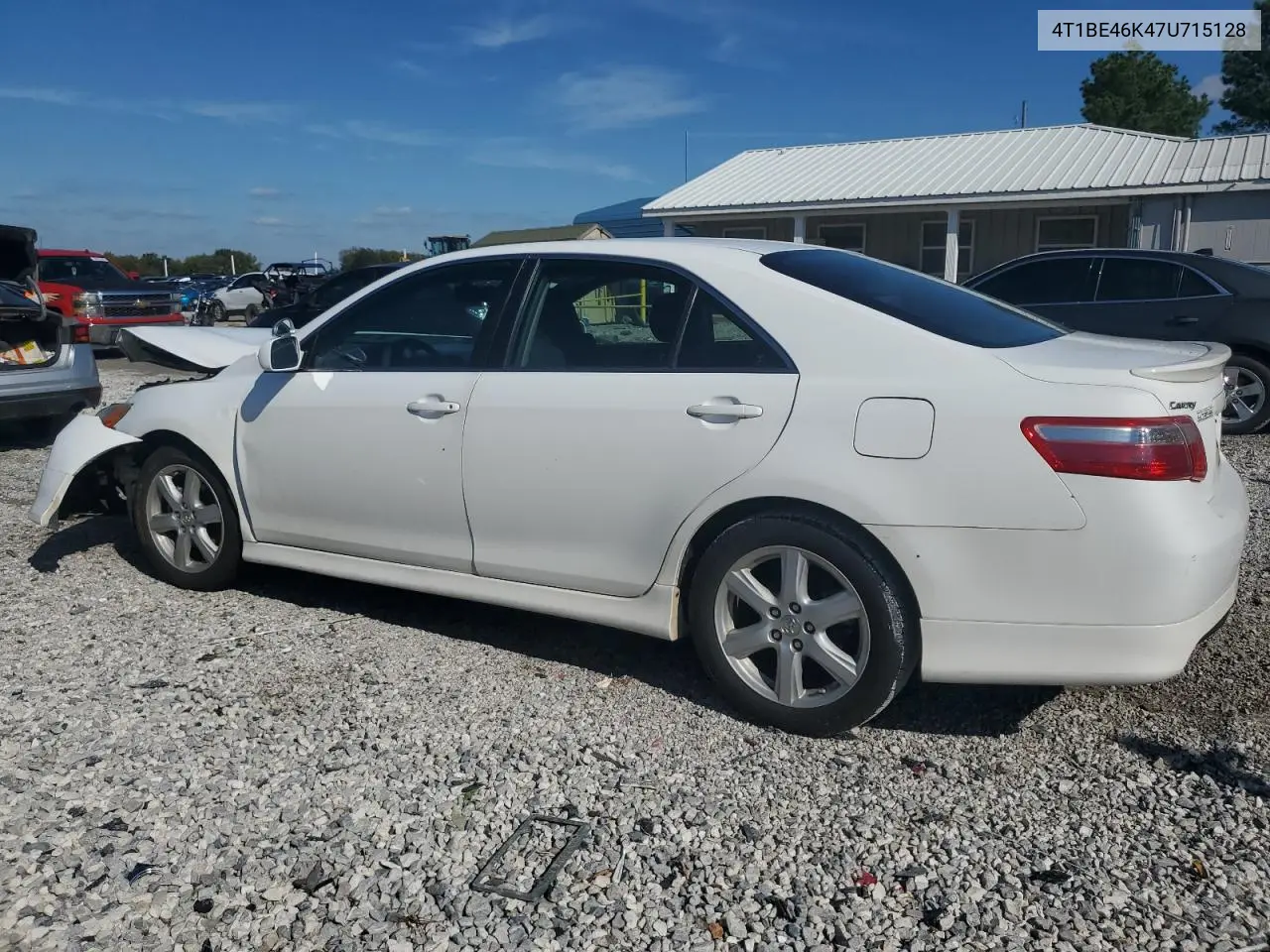 4T1BE46K47U715128 2007 Toyota Camry Ce