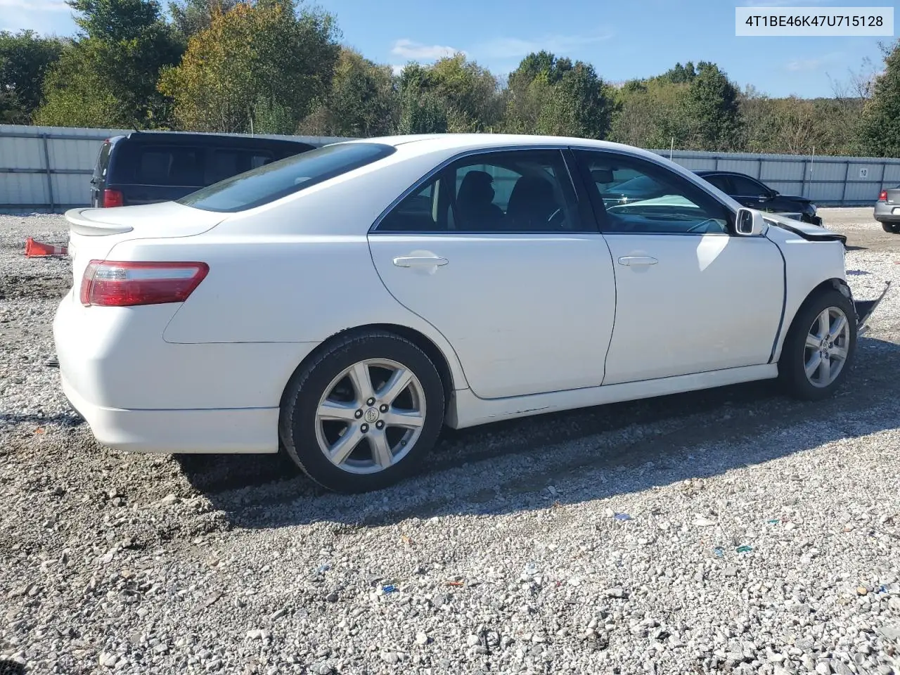 4T1BE46K47U715128 2007 Toyota Camry Ce