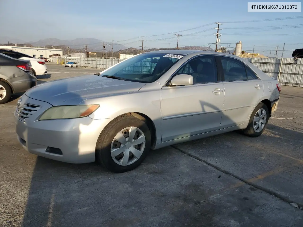 4T1BK46K67U010372 2007 Toyota Camry Le
